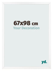 Fotokader 67x98 cm Wit Mat MDF Bologna Voorzijde Maat | Yourdecoration.be