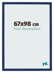 Fotokader 67x98cm Donkerblauw Geveegd MDF Bologna Voorzijde Maat | Yourdecoration.be