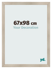 Fotokader 67x98cm Eiken Licht MDF Pisa Voorzijde Maat | Yourdecoration.be