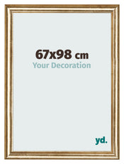 Fotokader 67x98cm Goud Antiek MDF Lazio Voorzijde Maat | Yourdecoration.be