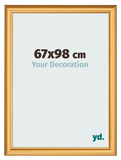 Fotokader 67x98cm Goud Mat MDF Lazio Voorzijde Maat | Yourdecoration.be