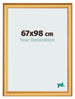 Fotokader 67x98cm Goud Mat MDF Lazio Voorzijde Maat | Yourdecoration.be