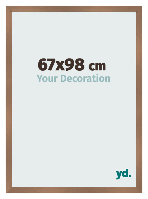 Fotokader 67x98cm Koper Decor MDF Bologna Voorzijde Maat | Yourdecoration.be