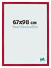 Fotokader 67x98cm Rood MDF Bologna Voorzijde Maat | Yourdecoration.be