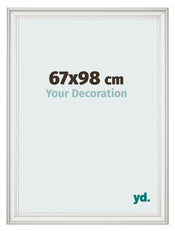 Fotokader 67x98cm Wit Geveegd MDF Lazio Voorzijde Maat | Yourdecoration.be