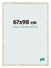 Fotokader 67x98cm Wit Vintage MDF Bologna Voorzijde Maat | Yourdecoration.be