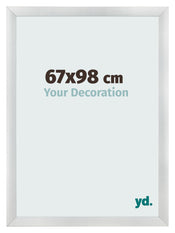 Fotokader 67x98cm Zilver Mat MDF Pisa Voorzijde Maat | Yourdecoration.be