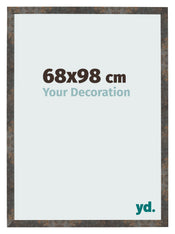 Fotokader 68x98 cm Geoxideerd Metaal MDF Bologna Voorzijde Maat | Yourdecoration.be