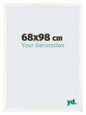 Fotokader 68x98 cm Wit Hoogglans MDF Bologna Voorzijde Maat | Yourdecoration.be