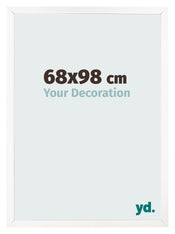 Fotokader 68x98 cm Wit Mat MDF Bologna Voorzijde Maat | Yourdecoration.be