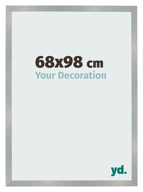 Fotokader 68x98cm Aluminium Geborsteld MDF Bologna Voorzijde Maat | Yourdecoration.be