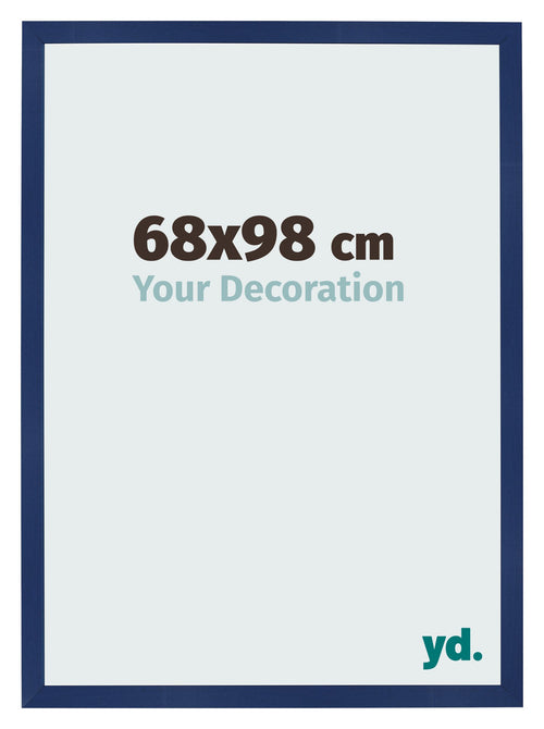 Fotokader 68x98cm Donkerblauw Geveegd MDF Bologna Voorzijde Maat | Yourdecoration.be