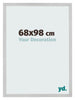 Fotokader 68x98cm Edelstaal MDF Bologna Voorzijde Maat | Yourdecoration.be