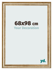 Fotokader 68x98cm Goud Antiek MDF Lazio Voorzijde Maat | Yourdecoration.be