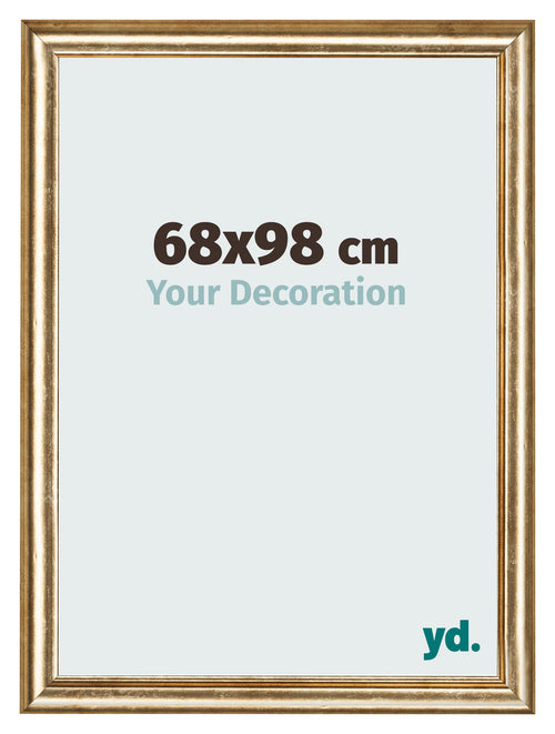 Fotokader 68x98cm Goud Antiek MDF Lazio Voorzijde Maat | Yourdecoration.be