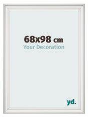 Fotokader 68x98cm Wit Geveegd MDF Lazio Voorzijde Maat | Yourdecoration.be