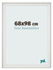 Fotokader 68x98cm Wit Geveegd MDF Lazio Voorzijde Maat | Yourdecoration.be