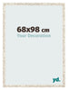 Fotokader 68x98cm Wit Vintage MDF Bologna Voorzijde Maat | Yourdecoration.be