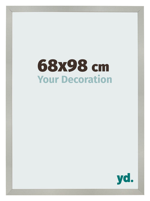 Fotokader 68x98cm Zilver Mat MDF Bologna Voorzijde Maat | Yourdecoration.be