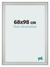Fotokader 68x98cm Zilver Mat MDF Lazio Voorzijde Maat | Yourdecoration.be