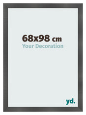 Fotokader 68x98cm Zwart Mat MDF Pisa Voorzijde Maat | Yourdecoration.be