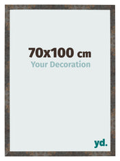 Fotokader 70x100 cm Geoxideerd Metaal MDF Bologna Voorzijde Maat | Yourdecoration.be