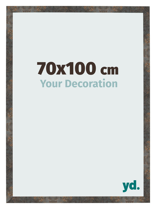 Fotokader 70x100 cm Geoxideerd Metaal MDF Bologna Voorzijde Maat | Yourdecoration.be