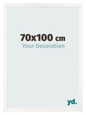 Fotokader 70x100 cm Wit Hoogglans MDF Bologna Voorzijde Maat | Yourdecoration.be