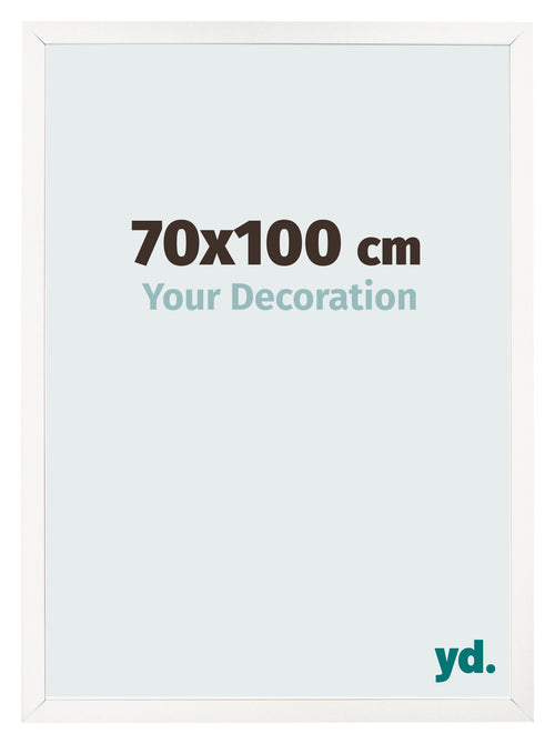 Fotokader 70x100 cm Wit Hoogglans MDF Bologna Voorzijde Maat | Yourdecoration.be