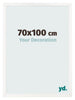 Fotokader 70x100 cm Wit Hoogglans MDF Bologna Voorzijde Maat | Yourdecoration.be