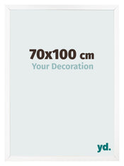 Fotokader 70x100 cm Wit Mat MDF Bologna Voorzijde Maat | Yourdecoration.be