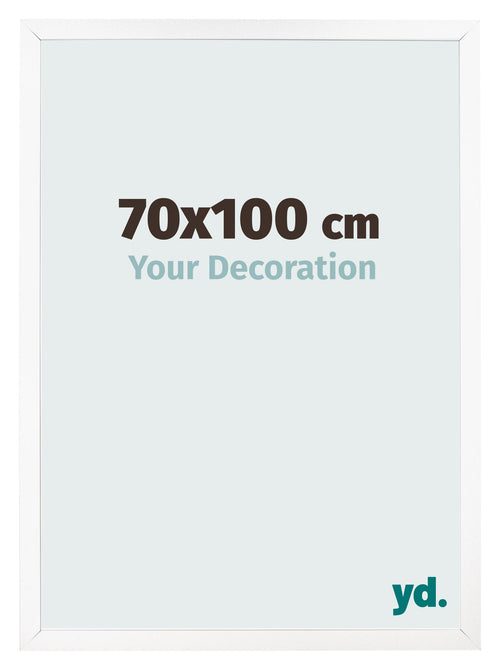 Fotokader 70x100 cm Wit Mat MDF Bologna Voorzijde Maat | Yourdecoration.be