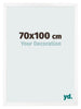 Fotokader 70x100 cm Wit Mat MDF Bologna Voorzijde Maat | Yourdecoration.be