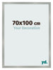 Fotokader 70x100cm Aluminium Geborsteld MDF Bologna Voorzijde Maat | Yourdecoration.be