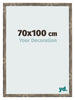 Fotokader 70x100cm Blauw Goud Gemeleerd MDF Bologna Voorzijde Maat | Yourdecoration.be