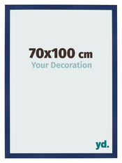 Fotokader 70x100cm Donkerblauw Geveegd MDF Bologna Voorzijde Maat | Yourdecoration.be