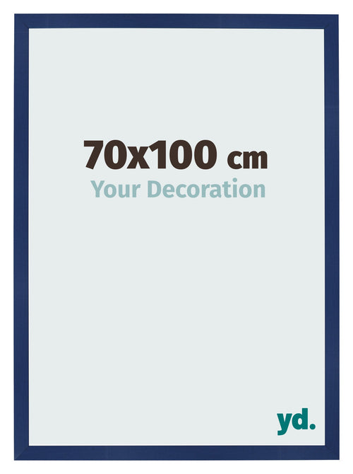 Fotokader 70x100cm Donkerblauw Geveegd MDF Bologna Voorzijde Maat | Yourdecoration.be