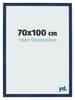 Fotokader 70x100cm Donkerblauw Geveegd MDF Bologna Voorzijde Maat | Yourdecoration.be