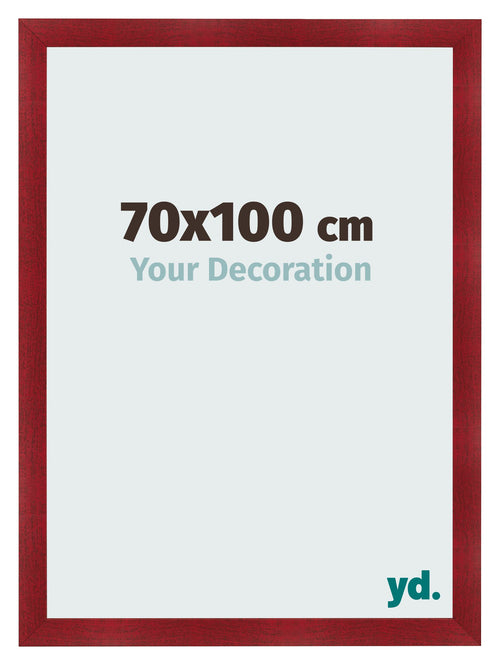 Fotokader 70x100cm Wijnrood Geveegd MDF Pisa Voorzijde Maat | Yourdecoration.be