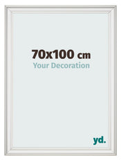Fotokader 70x100cm Wit Geveegd MDF Lazio Voorzijde Maat | Yourdecoration.be