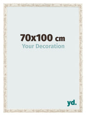 Fotokader 70x100cm Wit Vintage MDF Bologna Voorzijde Maat | Yourdecoration.be
