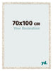 Fotokader 70x100cm Wit Vintage MDF Bologna Voorzijde Maat | Yourdecoration.be