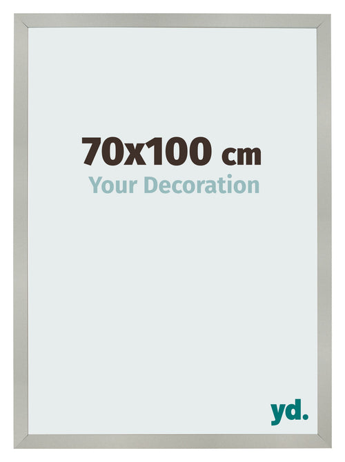 Fotokader 70x100cm Zilver Mat MDF Bologna Voorzijde Maat | Yourdecoration.be