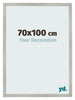 Fotokader 70x100cm Zilver Mat MDF Bologna Voorzijde Maat | Yourdecoration.be