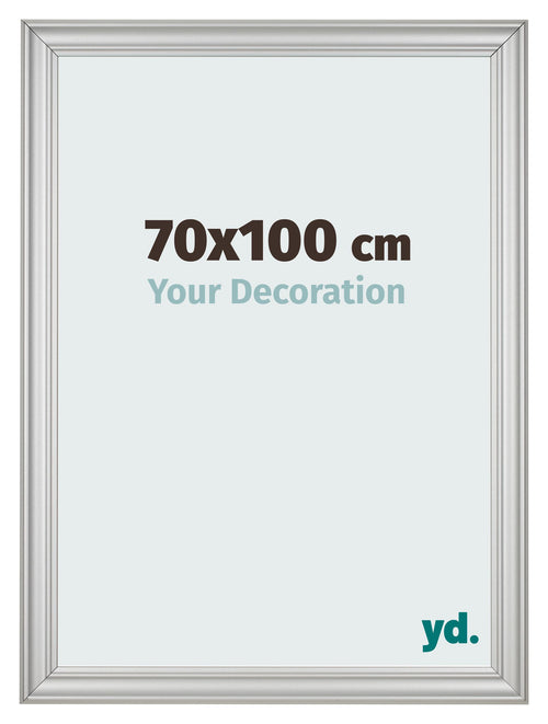 Fotokader 70x100cm Zilver Mat MDF Lazio Voorzijde Maat | Yourdecoration.be
