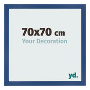 Fotokader 70x70 cm Donkerblauw MDF Bologna Voorzijde Maat | Yourdecoration.be