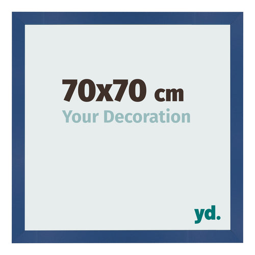 Fotokader 70x70 cm Donkerblauw MDF Bologna Voorzijde Maat | Yourdecoration.be