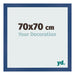 Fotokader 70x70 cm Donkerblauw MDF Bologna Voorzijde Maat | Yourdecoration.be