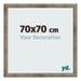 Fotokader 70x70 cm Metaal Vintage MDF Bologna Voorzijde Maat | Yourdecoration.be