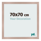 Fotokader 70x70 cm Oudroze MDF Bologna Voorzijde Maat | Yourdecoration.be